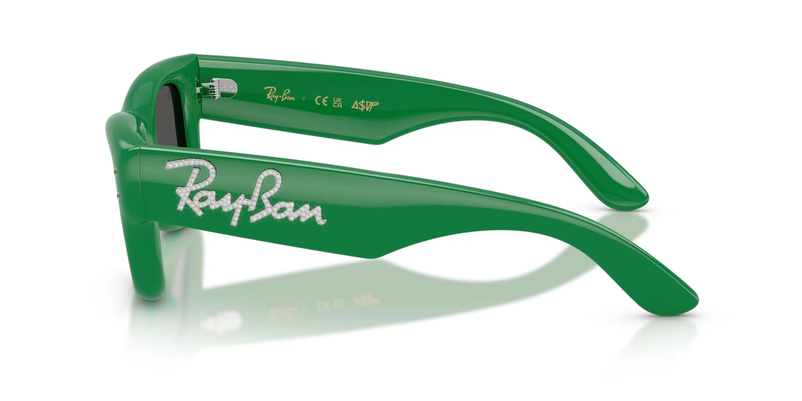 Ray-Ban Wayfarer Puffer 4940B Sunglasses - Green & Strass - view 8